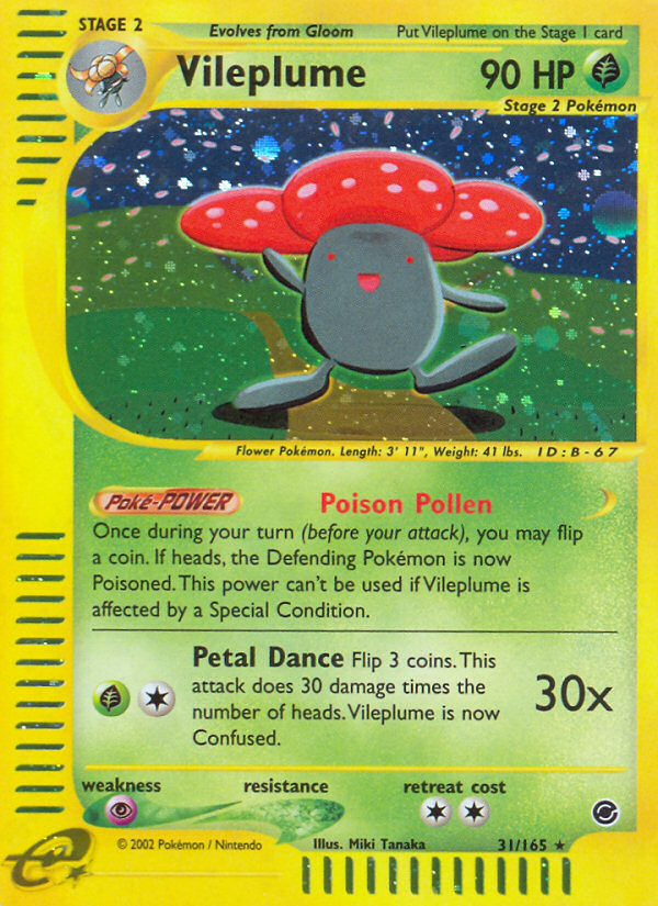 Vileplume (31/165) [Expedition: Base Set] | Red Riot Games CA