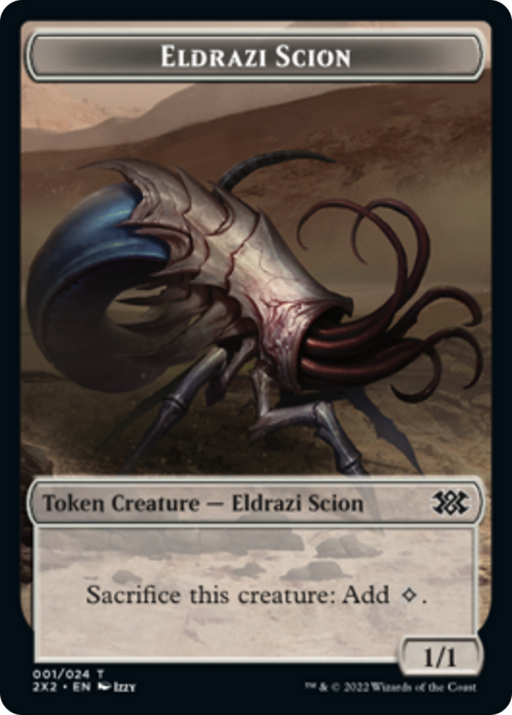 Spider // Eldrazi Scion Double-Sided Token [Double Masters 2022 Tokens] | Red Riot Games CA