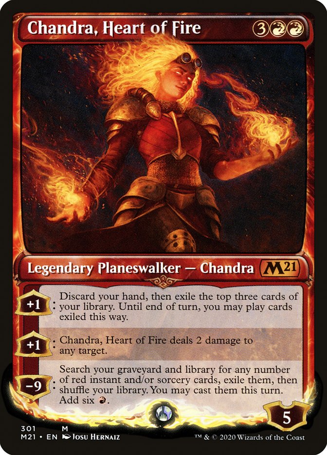 Chandra, Heart of Fire (Showcase) [Core Set 2021] | Red Riot Games CA