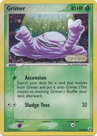 Grimer (54/92) (Stamped) [EX: Legend Maker] | Red Riot Games CA