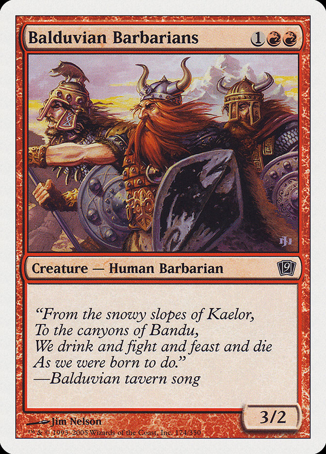 Balduvian Barbarians [Ninth Edition] | Red Riot Games CA