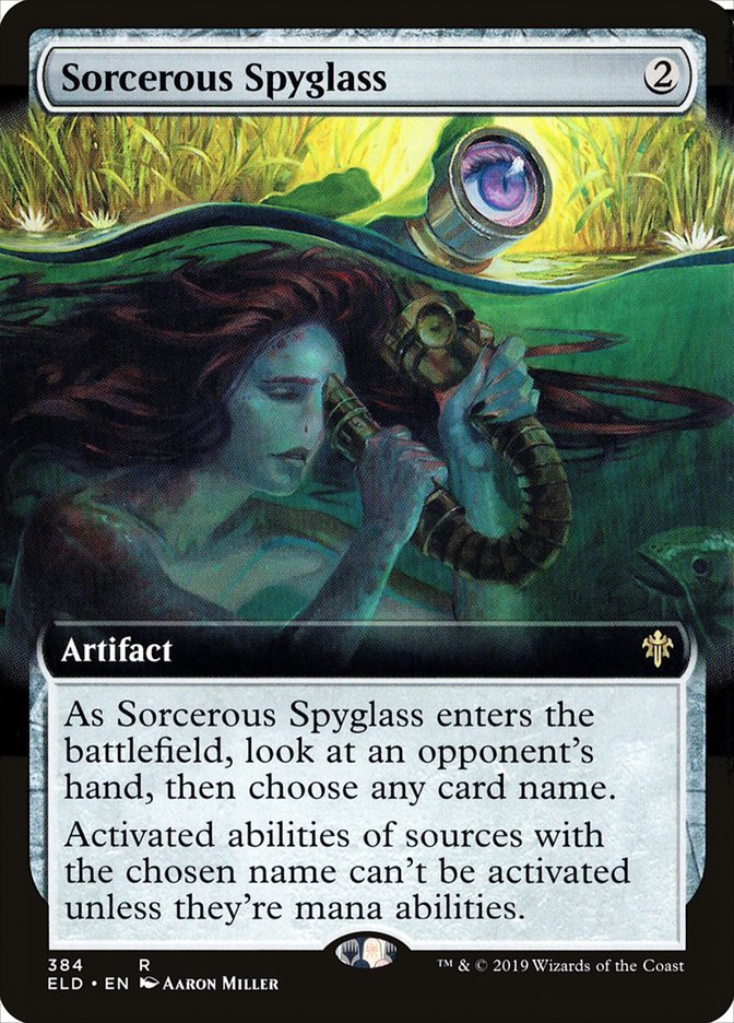 Sorcerous Spyglass (Extended Art) [Throne of Eldraine] | Red Riot Games CA