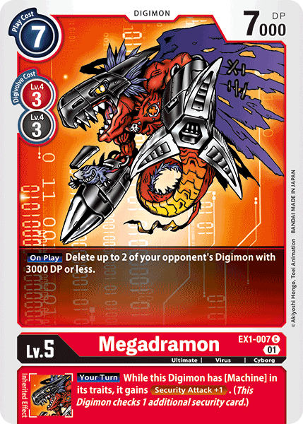 Megadramon [EX1-007] [Classic Collection] | Red Riot Games CA