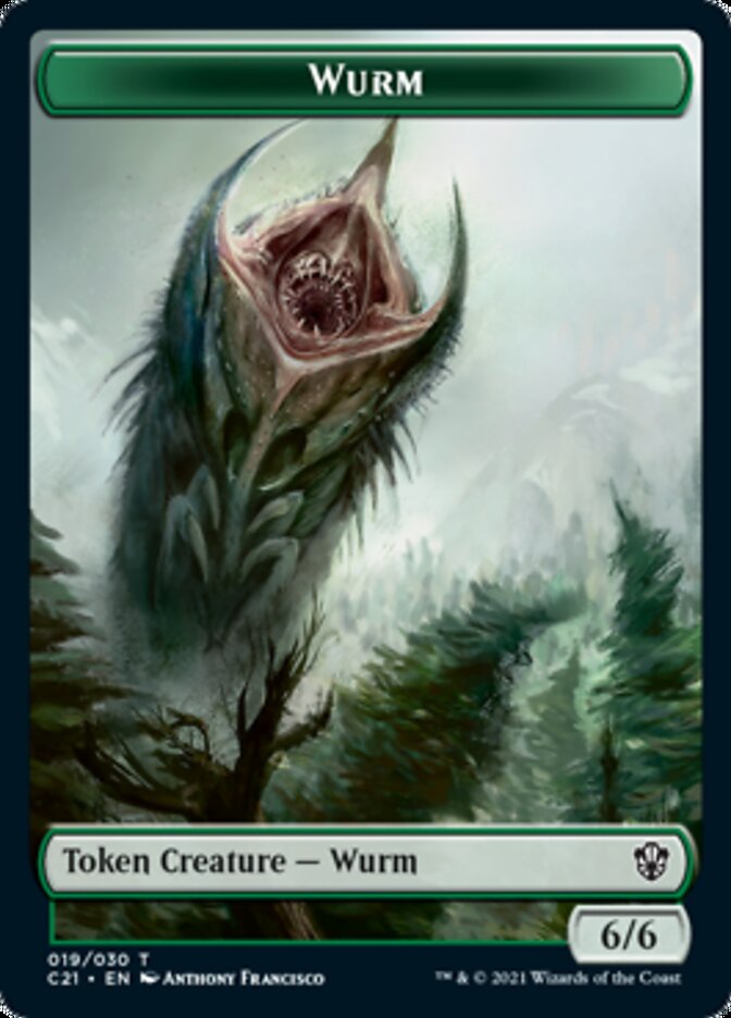 Wurm // Kraken Double-Sided Token [Commander 2021 Tokens] | Red Riot Games CA