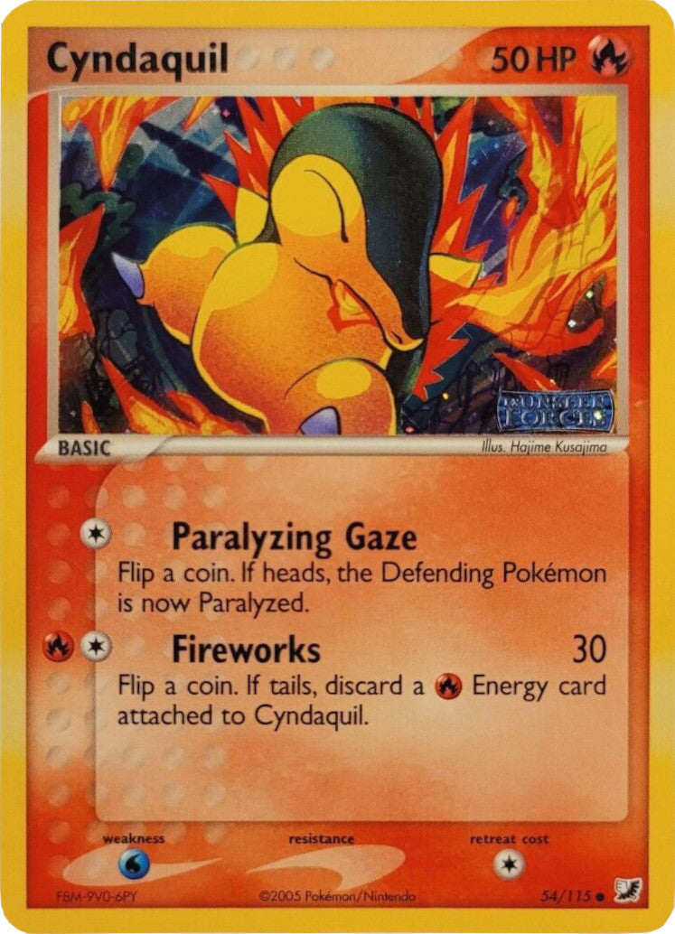 Cyndaquil (54/115) (Stamped) [EX: Unseen Forces] | Red Riot Games CA
