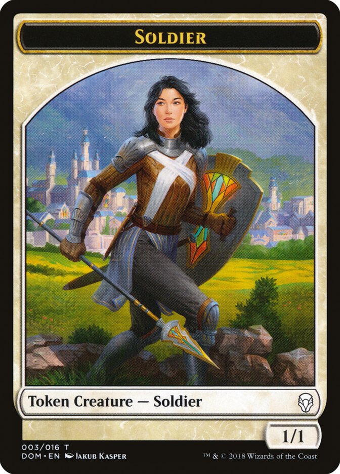 Soldier Token [Dominaria Tokens] | Red Riot Games CA