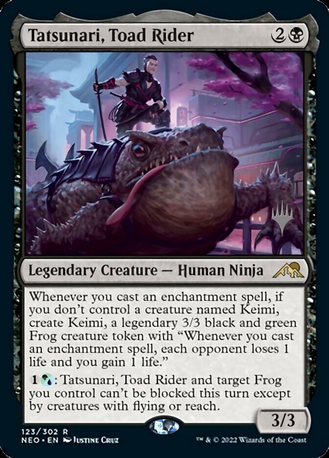 Tatsunari, Toad Rider (Promo Pack) [Kamigawa: Neon Dynasty Promos] | Red Riot Games CA