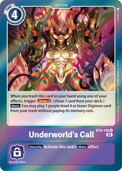 Underworld's Call [BT6-108] [Double Diamond] | Red Riot Games CA