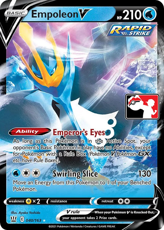 Empoleon V (040/163) [Prize Pack Series One] | Red Riot Games CA