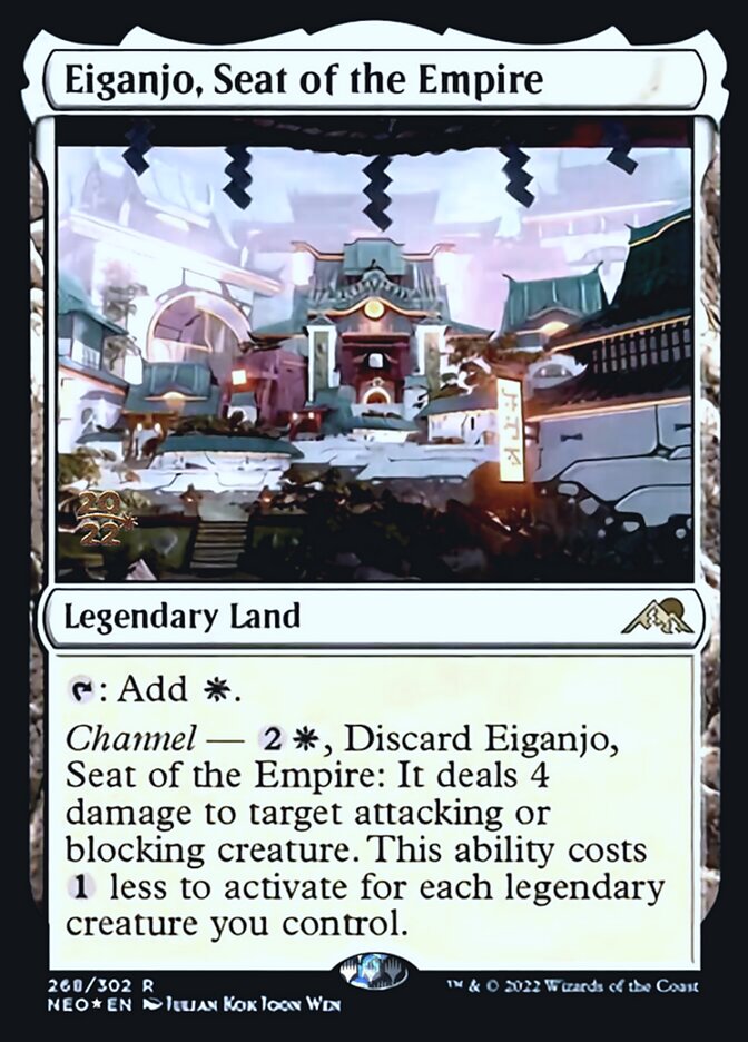 Eiganjo, Seat of the Empire [Kamigawa: Neon Dynasty Prerelease Promos] | Red Riot Games CA
