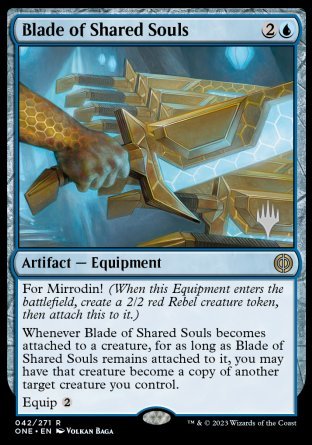 Blade of Shared Souls (Promo Pack) [Phyrexia: All Will Be One Promos] | Red Riot Games CA
