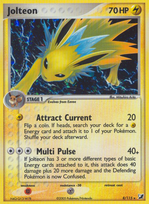 Jolteon (8/115) [EX: Unseen Forces] | Red Riot Games CA