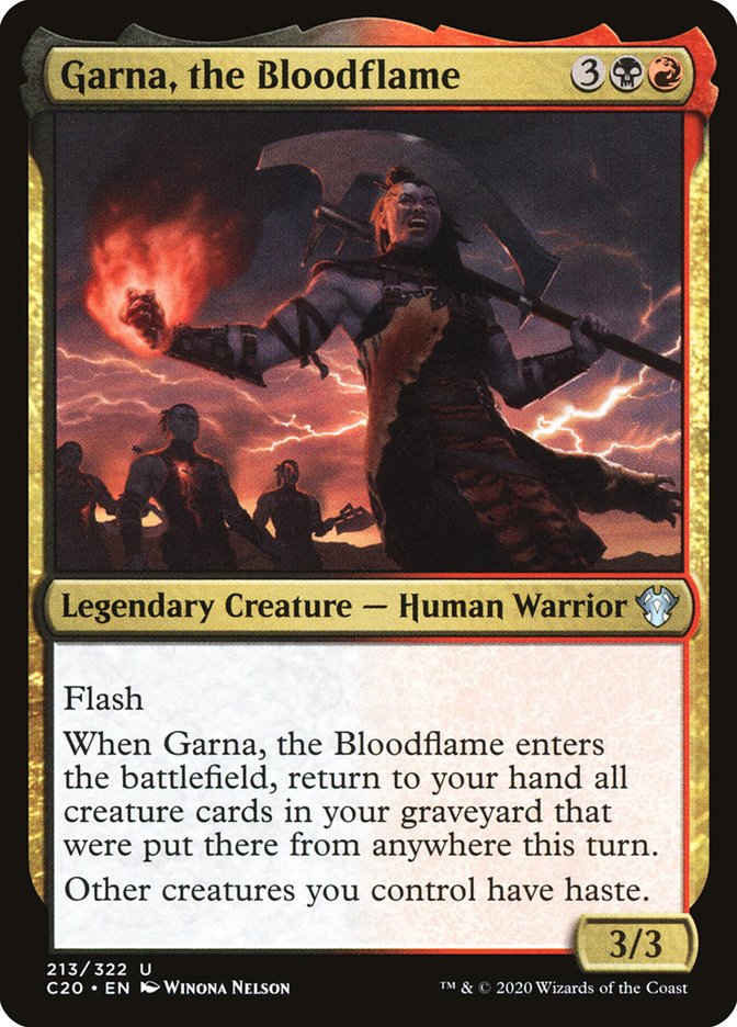Garna, the Bloodflame [Commander 2020] | Red Riot Games CA