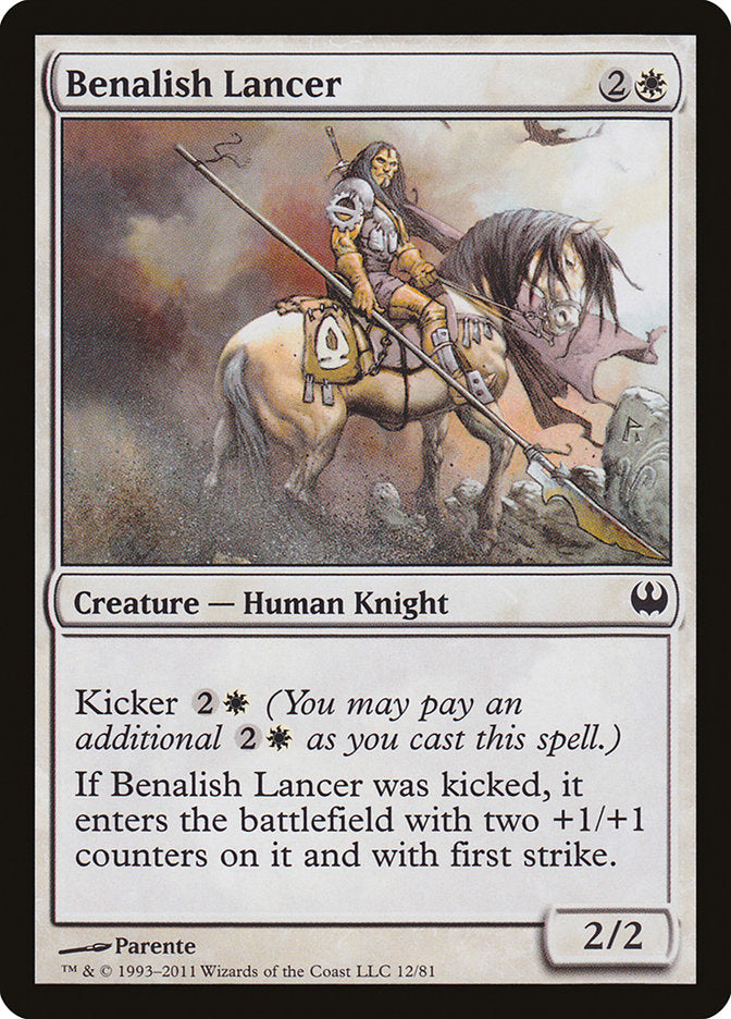 Benalish Lancer [Duel Decks: Knights vs. Dragons] | Red Riot Games CA