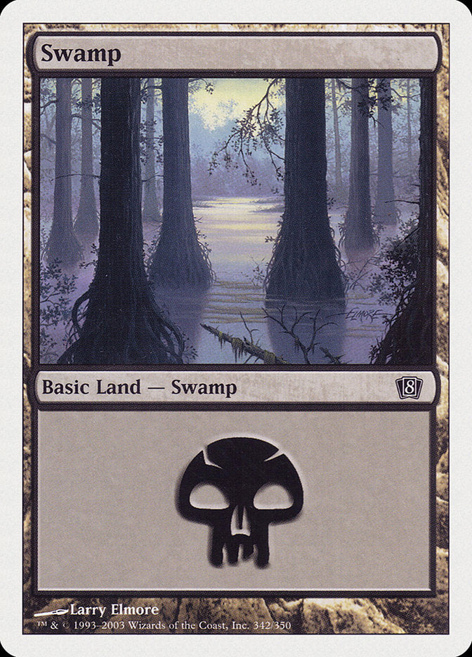 Swamp (342) [Eighth Edition] | Red Riot Games CA