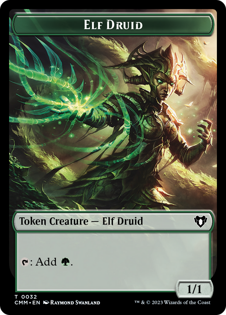 Servo // Elf Druid Double-Sided Token [Commander Masters Tokens] | Red Riot Games CA