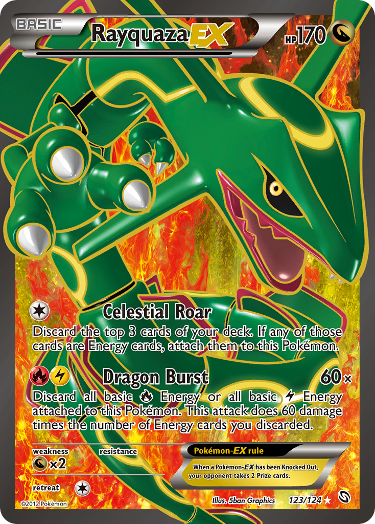 Rayquaza EX (123/124) [Black & White: Dragons Exalted] | Red Riot Games CA