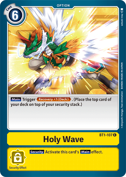 Holy Wave [BT1-107] [Release Special Booster Ver.1.5] | Red Riot Games CA