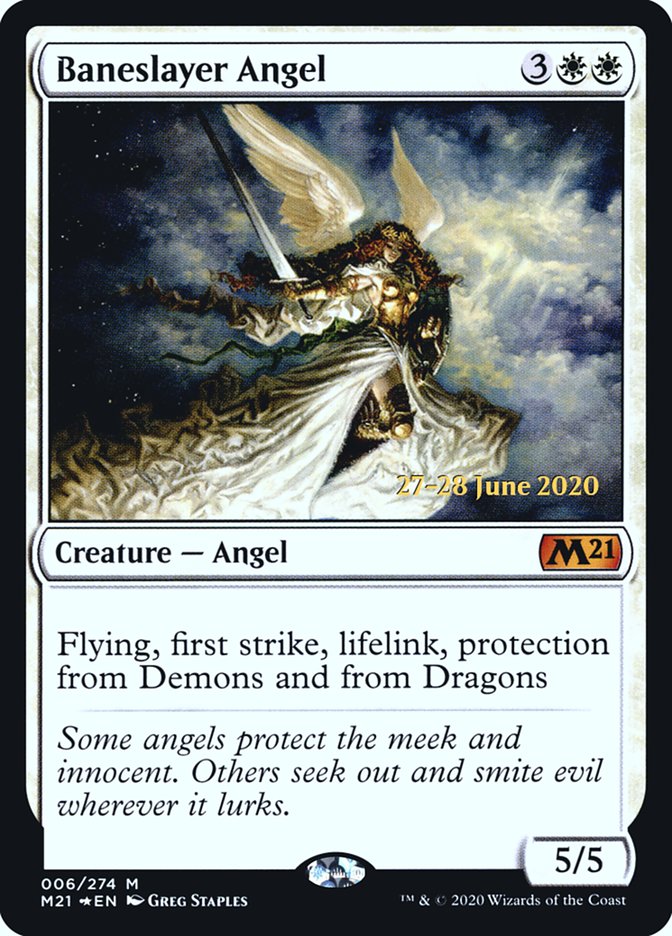 Baneslayer Angel [Core Set 2021 Prerelease Promos] | Red Riot Games CA