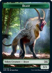 Beast // Saproling Double-Sided Token [Double Masters Tokens] | Red Riot Games CA