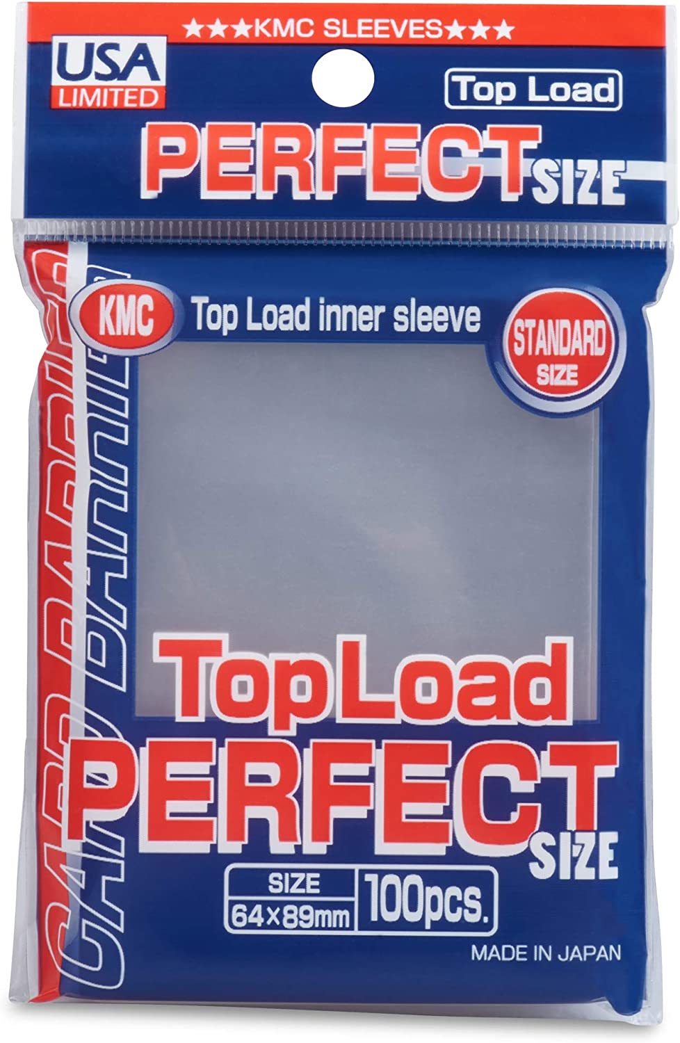 KMC - Perfect Fit Toploader Sleeves | Red Riot Games CA