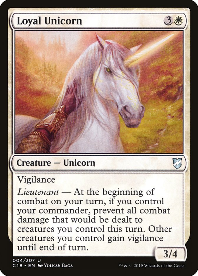 Loyal Unicorn [Commander 2018] | Red Riot Games CA