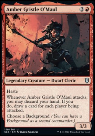 Amber Gristle O'Maul [Commander Legends: Battle for Baldur's Gate] | Red Riot Games CA