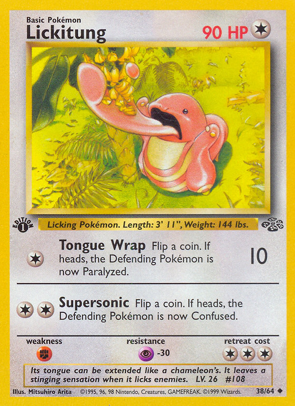 Lickitung (38/64) [Jungle 1st Edition] | Red Riot Games CA