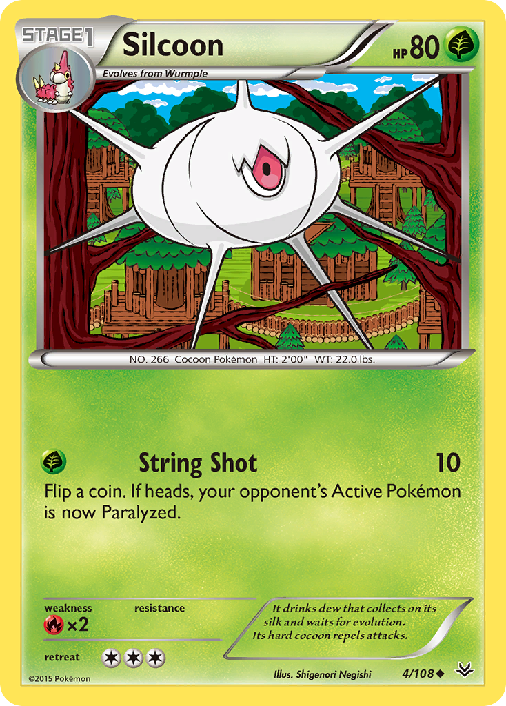 Silcoon (4/108) [XY: Roaring Skies] | Red Riot Games CA