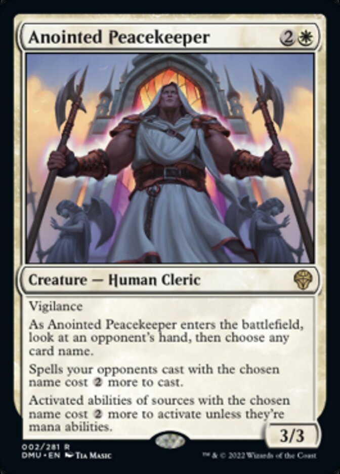 Anointed Peacekeeper [Dominaria United] | Red Riot Games CA