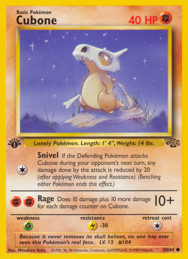 Cubone (50/64) [Jungle 1st Edition] | Red Riot Games CA