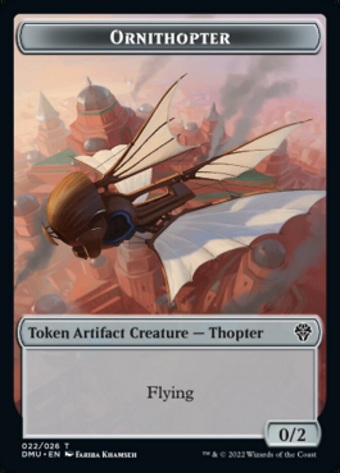 Phyrexian // Ornithopter Double-Sided Token [Dominaria United Tokens] | Red Riot Games CA