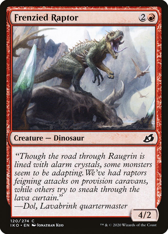 Frenzied Raptor [Ikoria: Lair of Behemoths] | Red Riot Games CA