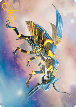 Zabaz, the Glimmerwasp Art Card (Gold-Stamped Signature) [Modern Horizons 2 Art Series] | Red Riot Games CA