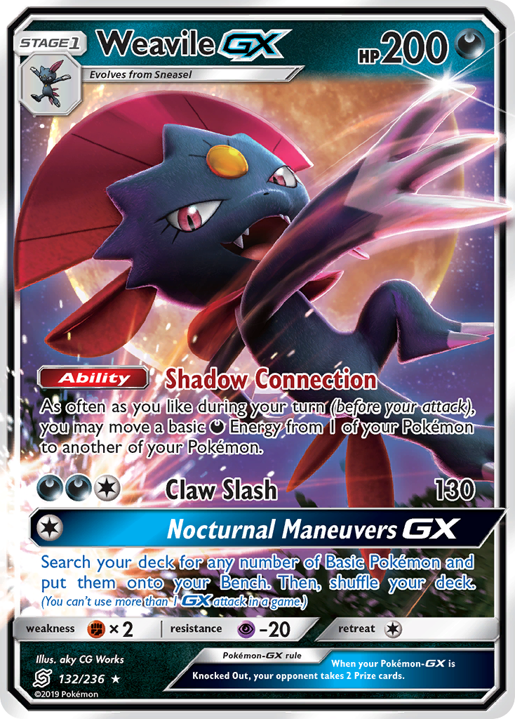 Weavile GX (132/236) [Sun & Moon: Unified Minds] | Red Riot Games CA