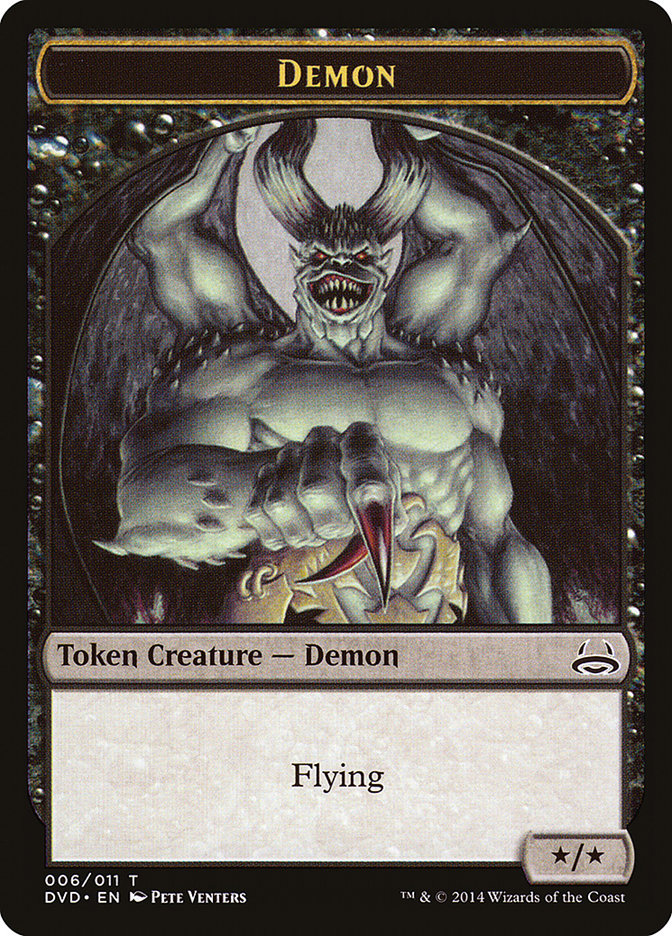 Demon Token (Divine vs. Demonic) [Duel Decks Anthology Tokens] | Red Riot Games CA