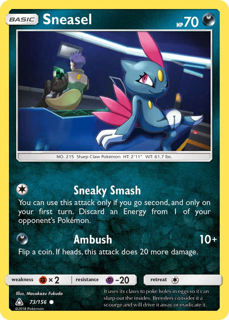 Sneasel (73/156) [Sun & Moon: Ultra Prism] | Red Riot Games CA