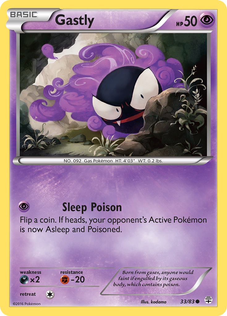 Gastly (33/83) [XY: Generations] | Red Riot Games CA