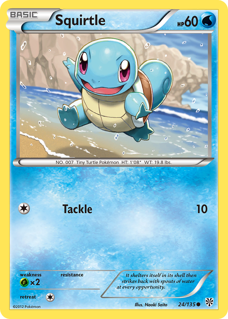 Squirtle (24/135) [Black & White: Plasma Storm] | Red Riot Games CA
