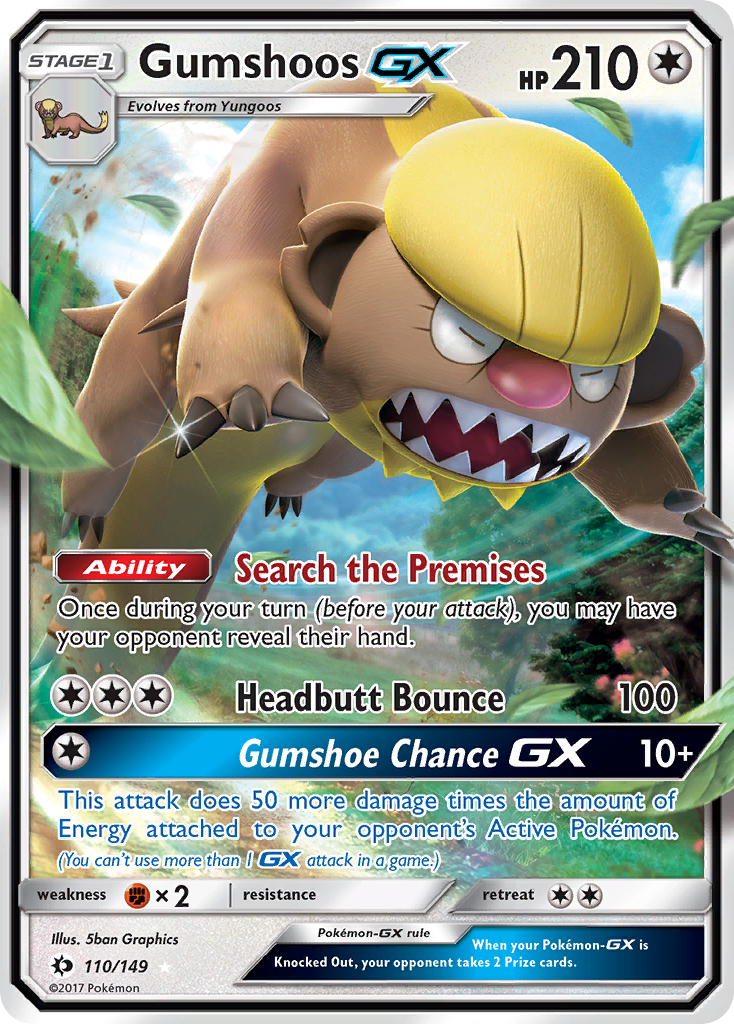 Gumshoos GX (110/149) [Sun & Moon: Base Set] | Red Riot Games CA