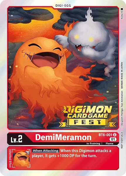 DemiMeramon [BT6-001] (Digimon Card Game Fest 2022) [Double Diamond Promos] | Red Riot Games CA