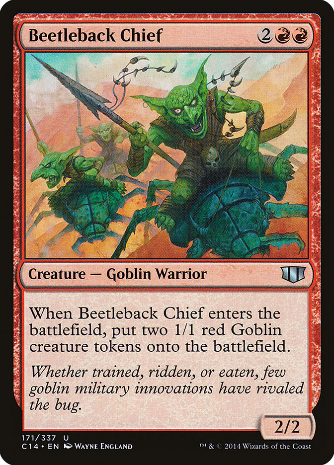 Beetleback Chief [Commander 2014] | Red Riot Games CA