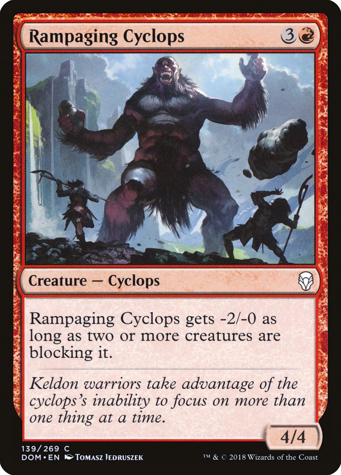 Rampaging Cyclops [Dominaria] | Red Riot Games CA