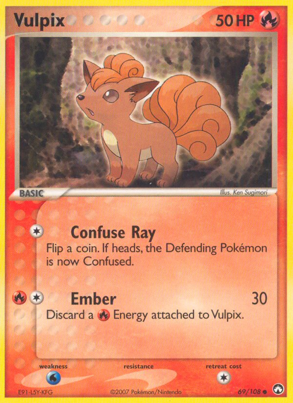 Vulpix (69/108) [EX: Power Keepers] | Red Riot Games CA