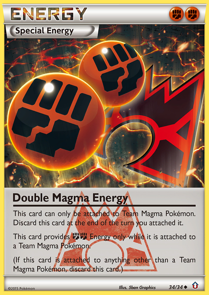 Double Magma Energy (34/34) [XY: Double Crisis] | Red Riot Games CA