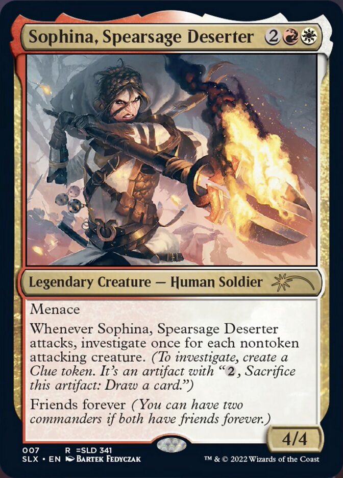 Sophina, Spearsage Deserter [Secret Lair: Universes Within] | Red Riot Games CA