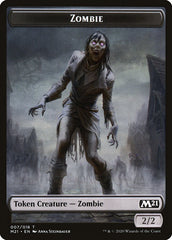 Cat (011) // Zombie Double-Sided Token [Core Set 2021 Tokens] | Red Riot Games CA