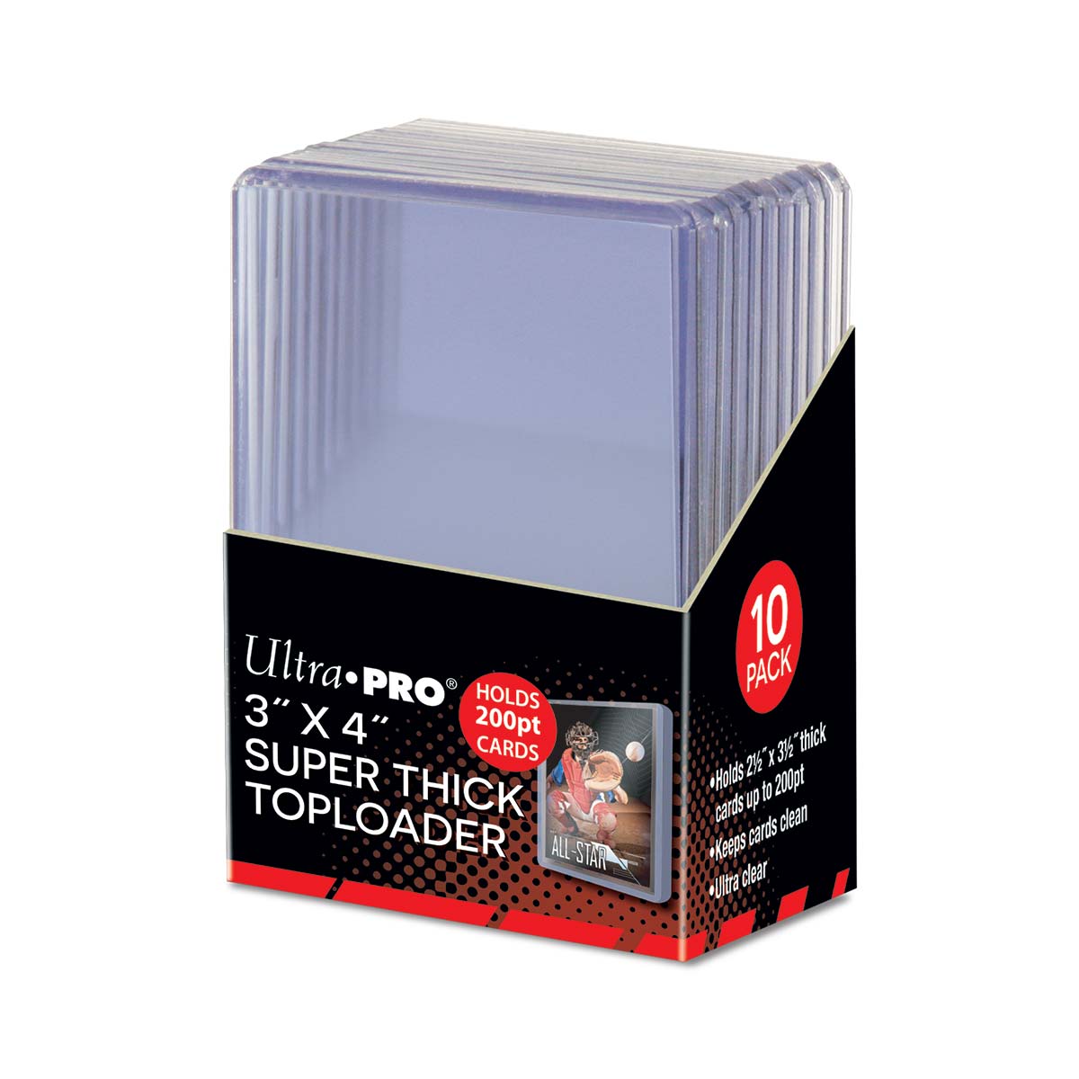 Ultra PRO: Toploader - 3" x 4" (10ct - Super Thick Toploader 200pt) | Red Riot Games CA