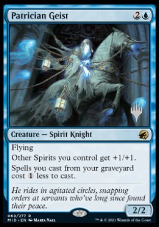 Patrician Geist (Promo Pack) [Innistrad: Midnight Hunt Promos] | Red Riot Games CA