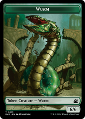 Bird // Wurm Double-Sided Token [Ravnica Remastered Tokens] | Red Riot Games CA
